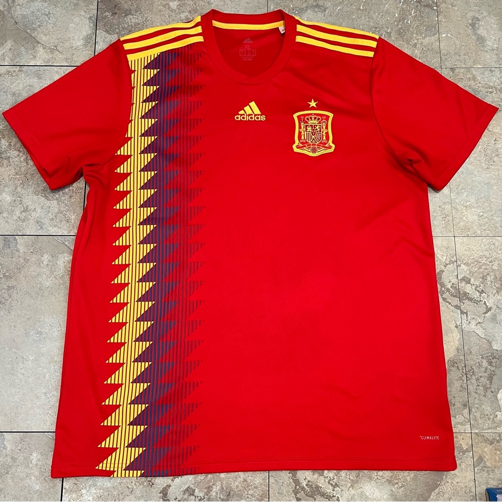 Adidas 2018 Spain Home Jersey